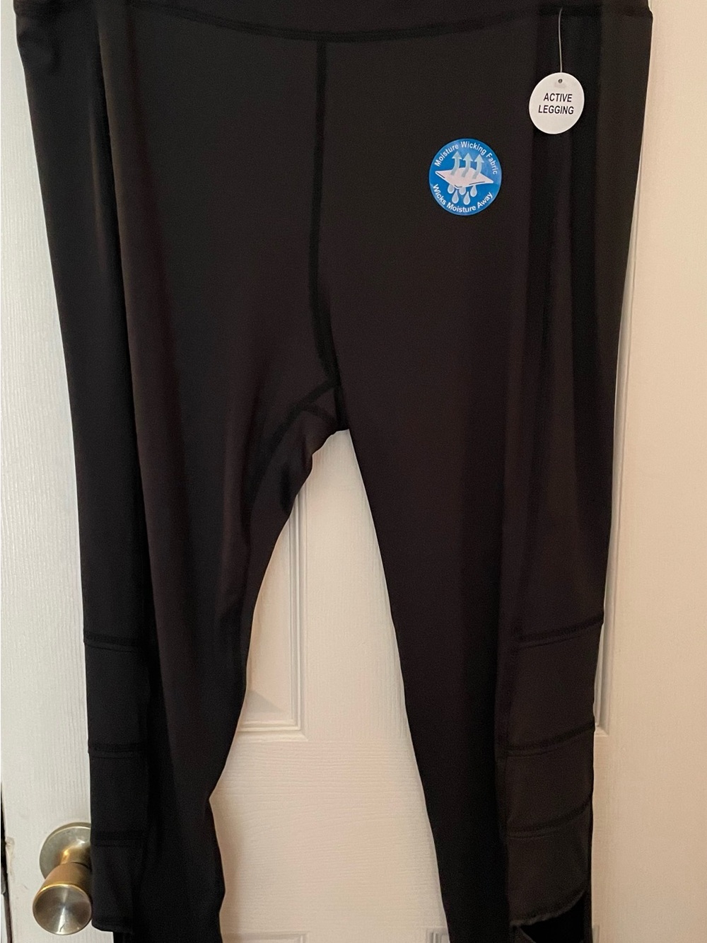 Women’s Plus 2x Active Black Leggings with Moisture wicking Fabric New